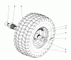 Toro 31727 (726) - 726 Snowthrower, 1971 (1000001-1999999) Ersatzteile WHEEL ASSEMBLY