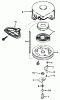Toro 38035 (3521) - 3521 Snowthrower, 1988 (8000001-8999999) Ersatzteile REWIND STARTER NO. 590604