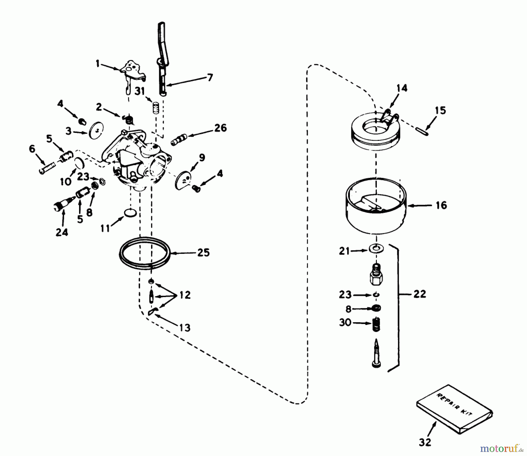  Toro Neu Snow Blowers/Snow Throwers Seite 1 38050 (724) - Toro 724 Snowthrower, 1979 (9000001-9999999) CARBURETOR NO. 631920 (7 H.P. SNOWTHROWER MODEL NO. 38050)