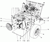 Toro 38056 (521) - 521 Snowthrower, 1989 (9000001-9999999) Ersatzteile TRACTION ASSEMBLY