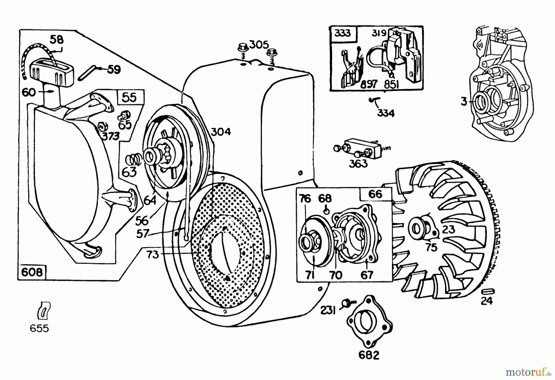  Toro Neu Snow Blowers/Snow Throwers Seite 1 38095 (1132) - Toro 1132 Snowthrower, 1984 (4000001-4999999) ENGINE BRIGGS & STRATTON MODEL NO. 252416-0677-01 #2