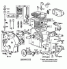 Toro 38095 (1132) - 1132 Snowthrower, 1985 (5000001-5999999) Ersatzteile ENGINE BRIGGS & STRATTON MODEL NO. 252416-0677-01 #1