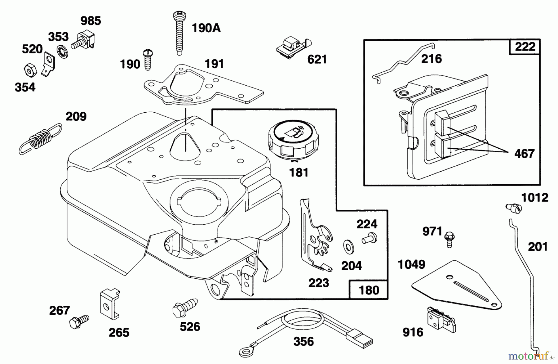  Toro Neu Blowers/Vacuums/Chippers/Shredders 62924 - Toro 5 hp Lawn Vacuum, 1995 (5900001-5999999) ENGINE BRIGGS & STRATTONMODEL 135202-0263-01 #4
