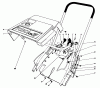 Toro 38116 (CR-20R) - CR-20 Snowthrower, 1989 (9000001-9999999) Ersatzteile SHROUD & HANDLE ASSEMBLY