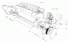 Toro 38120 (S-200) - S-200 Snowthrower, 1979 (9000001-9999999) Ersatzteile LOWER MAIN FRAME ASSEMBLY (MODEL 38120 & 38130)