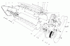 Toro 38120 (S-200) - S-200 Snowthrower, 1984 (4000001-4999999) Ersatzteile LOWER MAIN FRAME ASSEMBLY