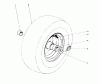Toro 38160 (1132) - 1132 Snowthrower, 1979 (9000001-9999999) Ersatzteile WHEEL ASSEMBLY