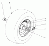 Toro 38160 (1132) - 1132 Snowthrower, 1985 (5000001-5999999) Ersatzteile WHEEL ASSEMBLY