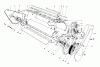 Toro 38165 (S-620) - S-620 Snowthrower, 1985 (5010001-5999999) Ersatzteile LOWER MAIN FRAME ASSEMBLY