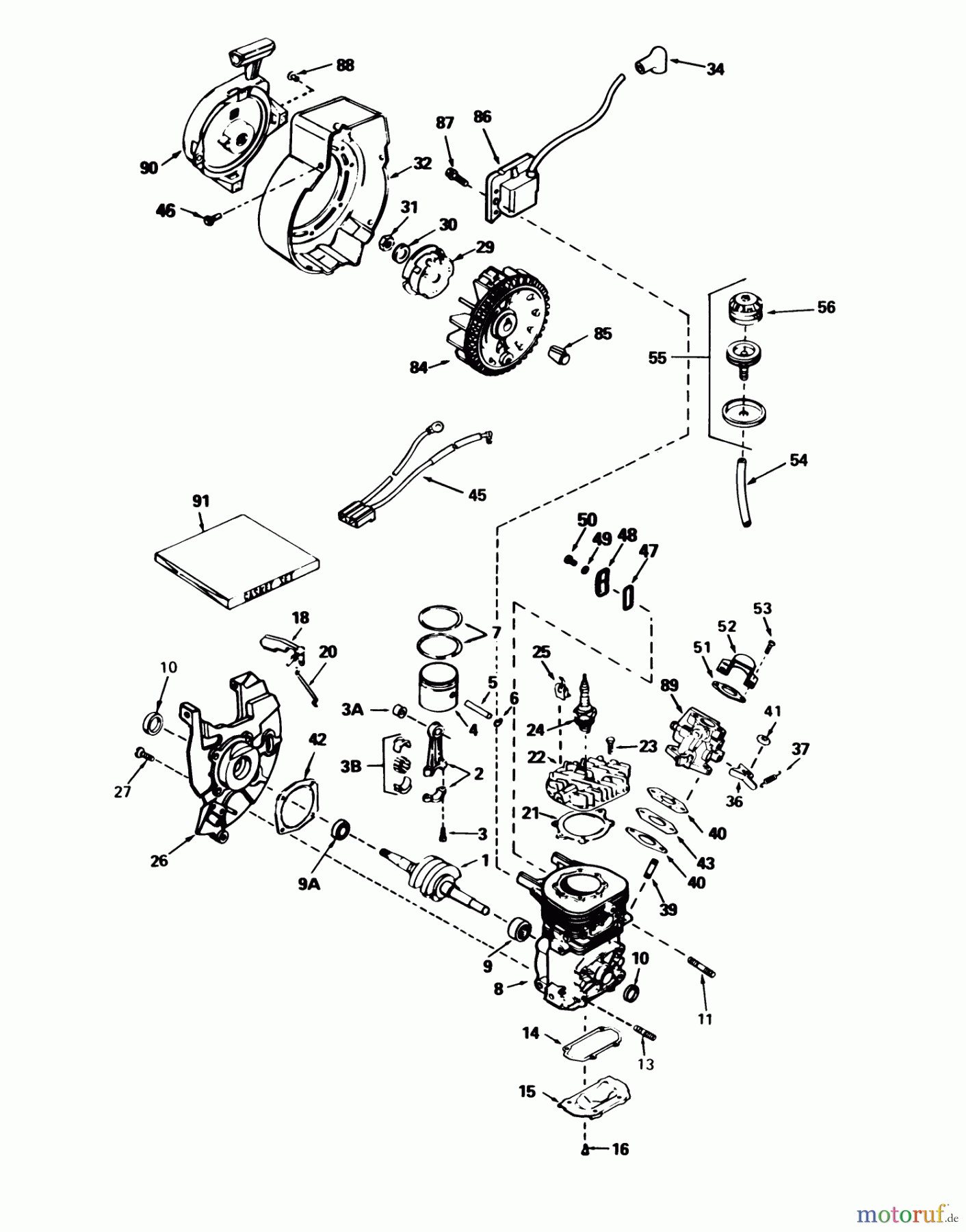  Toro Neu Snow Blowers/Snow Throwers Seite 1 38165 (S-620) - Toro S-620 Snowthrower, 1987 (7000001-7999999) ENGINE TECUMSEH MODEL NO. AH-600 TYPE 1622-M