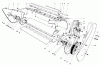 Toro 38165 (S-620) - S-620 Snowthrower, 1989 (9000001-9999999) Ersatzteile LOWER MAIN FRAME ASSEMBLY