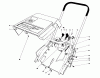 Toro 38167C (S-620) - S-620 Snowthrower, 1986 (6000001-6999999) Ersatzteile SHROUD & HANDLE ASSEMBLY