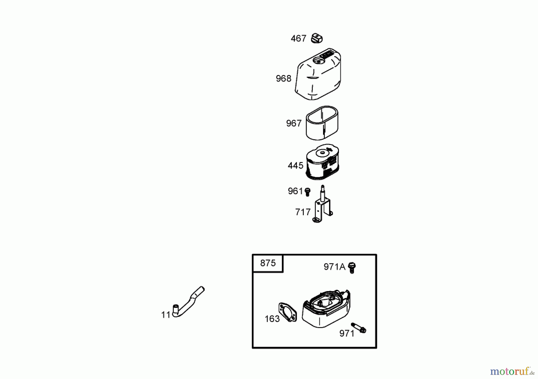  Toro Neu Blowers/Vacuums/Chippers/Shredders 62925 - Toro 206cc OHV Vacuum Blower, 2006 (260000001-260999999) AIR CLEANER ASSEMBLY BRIGGS AND STRATTON 126302-0245-E1