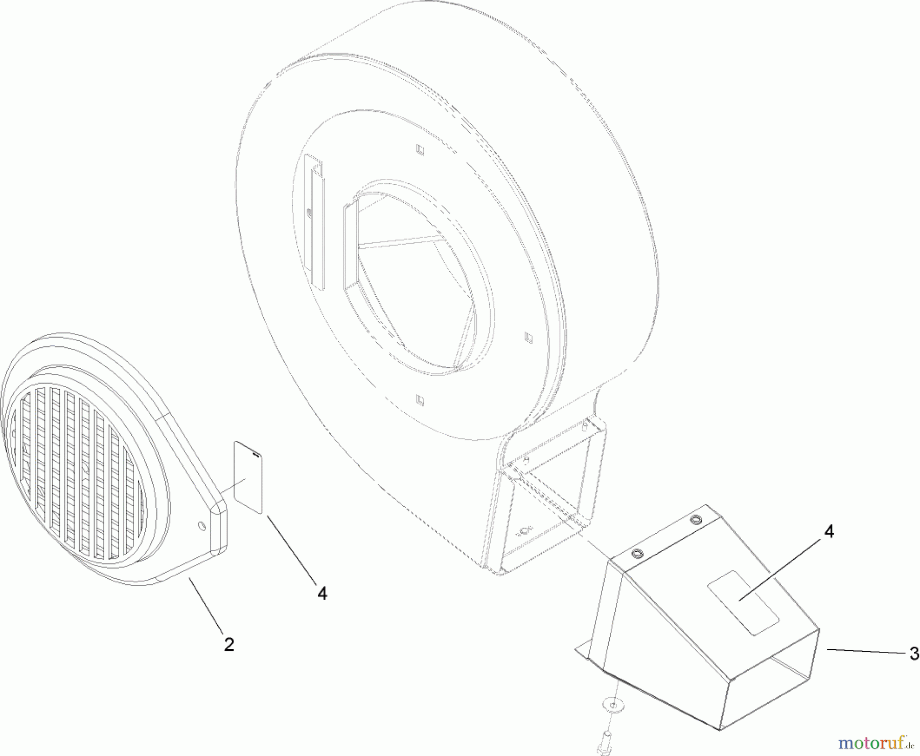 Toro Neu Blowers/Vacuums/Chippers/Shredders 62925 - Toro 206cc OHV Vacuum Blower, 2006 (260000001-260999999) BLOWER ASSEMBLY