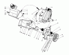 Toro 38180 - CCR 2000 Snowthrower, 1986 (6000001-6999999) Ersatzteile ENGINE & MAIN FRAME ASSEMBLY