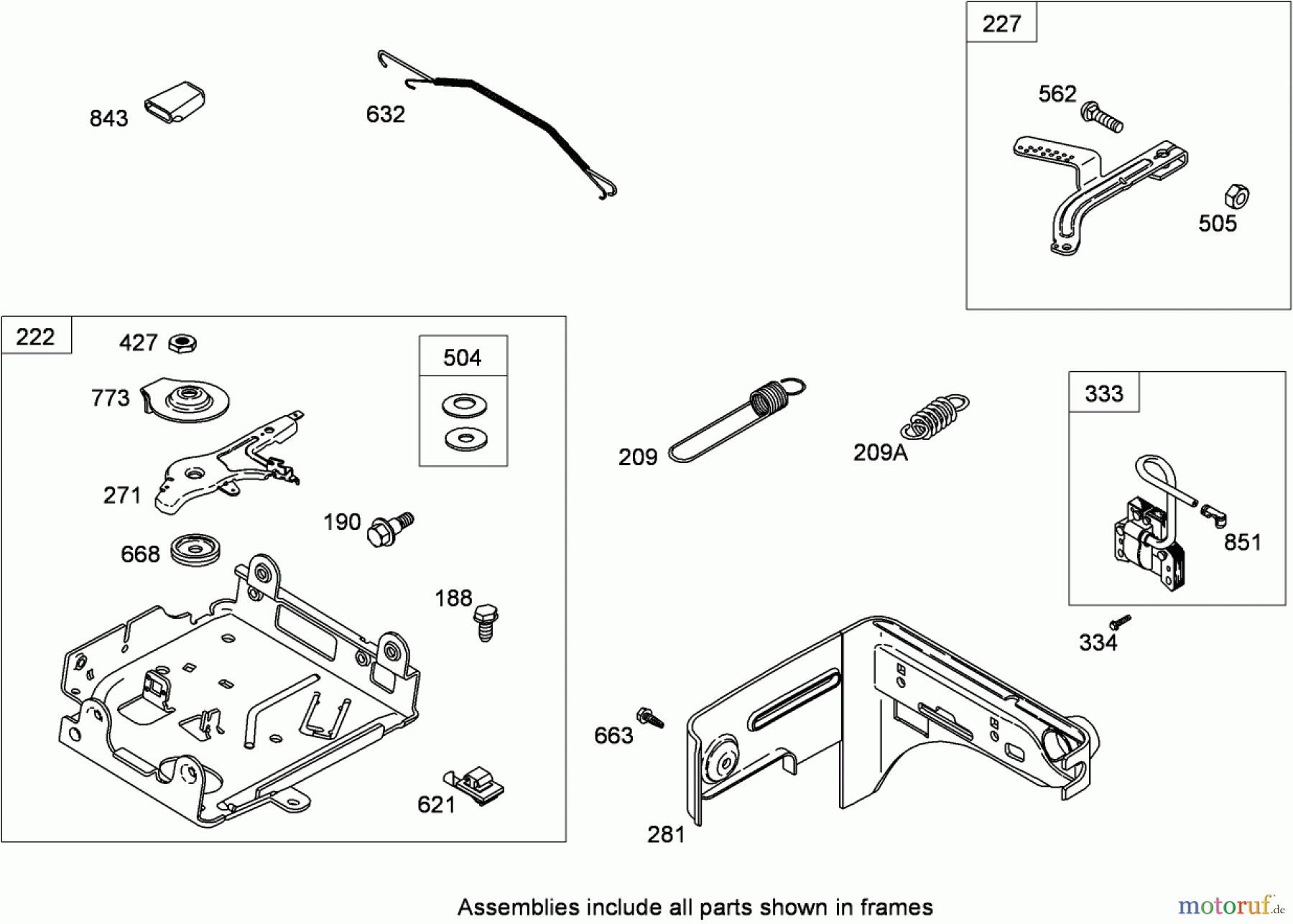  Toro Neu Blowers/Vacuums/Chippers/Shredders 62925 - Toro 206cc OHV Vacuum Blower, 2010 (310000001-310999999) GOVERNOR ASSEMBLY BRIGGS AND STRATTON 126302-0321-B8