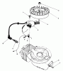 Toro 38180 - CCR 2000 Snowthrower, 1988 (8000001-8999999) Ersatzteile FLYWHEEL & MAGNETO ASSEMBLY
