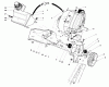 Toro 38180C - CCR 2000 Snowthrower, 1989 (9000001-9999999) Ersatzteile ENGINE & MAIN FRAME ASSEMBLY