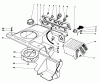 Toro 38180 - CCR 2000 Snowthrower, 1990 (0008195-0999999) Ersatzteile CONTROL PANEL & SHROUDING ASSEMBLY