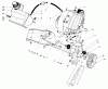 Toro 38185C - CCR 2000 Snowthrower, 1989 (9000001-9999999) Ersatzteile ENGINE & MAIN FRAME ASSEMBLY