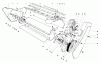 Toro 38225 (S-200) - S-200 Snowthrower, 1980 (0000001-0999999) Ersatzteile LOWER MAIN FRAME ASSEMBLY (MODEL 38225 & 38235)