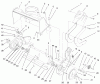 Toro 38400 (1000) - CCR 1000 Snowthrower, 1999 (99000001-99999999) Ersatzteile HOUSING & SIDE PLATE ASSEMBLY
