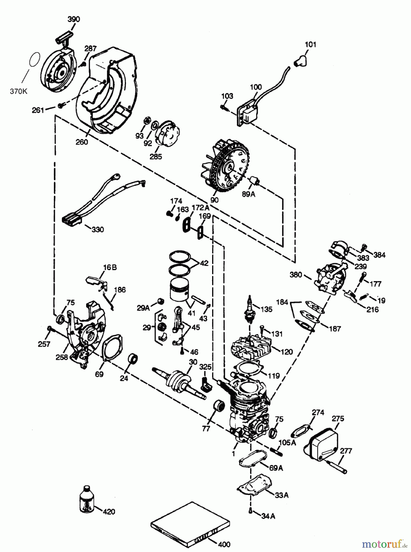 Toro Neu Snow Blowers/Snow Throwers Seite 1 38405 (1000) - Toro CCR 1000 Snowthrower, 2001 (210000001-210999999) ENGINE TECUMSEH MODEL NO. HSK635-1721A