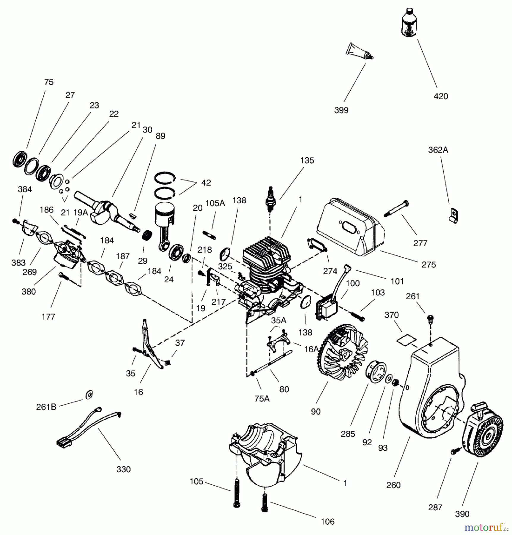  Toro Neu Snow Blowers/Snow Throwers Seite 1 38411 (2400) - Toro CCR 2400 Snowthrower, 1997 (7900001-7999999) ENGINE TECUMSEH MODEL NO. HSK850 TYPE 8313B