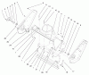Toro 38411 (2400) - CCR 2400 Snowthrower, 1997 (7900001-7999999) Ersatzteile SIDE PLATE & SCRAPER ASSEMBLY