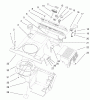 Toro 38419 (2450) - CCR 2450 Snowthrower, 2000 (200012437-200999999) Ersatzteile UPPER SHROUD AND CONTROL PANEL ASSEMBLY