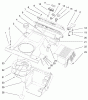 Toro 38429 (2450) - CCR 2450 Snowthrower, 2001 (210000001-210999999) Ersatzteile UPPER SHROUD AND CONTROL PANEL ASSEMBLY