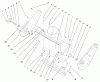 Toro 38420 (2500) - CCR 2500 Snowthrower, 1997 (7900001-7999999) Ersatzteile SIDE PLATE & SCRAPER ASSEMBLY