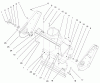 Toro 38424 (2500) - CCR 2500 Snowthrower, 1998 (8900001-8999999) Ersatzteile SIDE PLATE AND SCRAPER ASSEMBLY