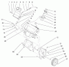 Toro 38426 (2500) - CCR 2500 Snowthrower, 1997 (7900001-7999999) Ersatzteile ENGINE & FUEL TANK ASSEMBLY