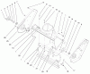 Toro 38426 (2500) - CCR 2500 Snowthrower, 1997 (7900001-7999999) Ersatzteile SIDE PLATE & SCRAPER ASSEMBLY