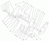 Toro 38435 (3000) - CCR 3000 Snowthrower, 1998 (8900001-8999999) Ersatzteile HOUSING ASSEMBLY