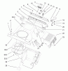 Toro 38445 (3650) - CCR 3650 Snowthrower, 2000 (200012328-200999999) Ersatzteile UPPER SHROUD AND CONTROL PANEL ASSEMBLY