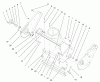Toro 38440 (3650) - CCR 3650 Snowthrower, 2001 (210000001-210999999) Ersatzteile HOUSING AND SIDE PLATE ASSEMBLY