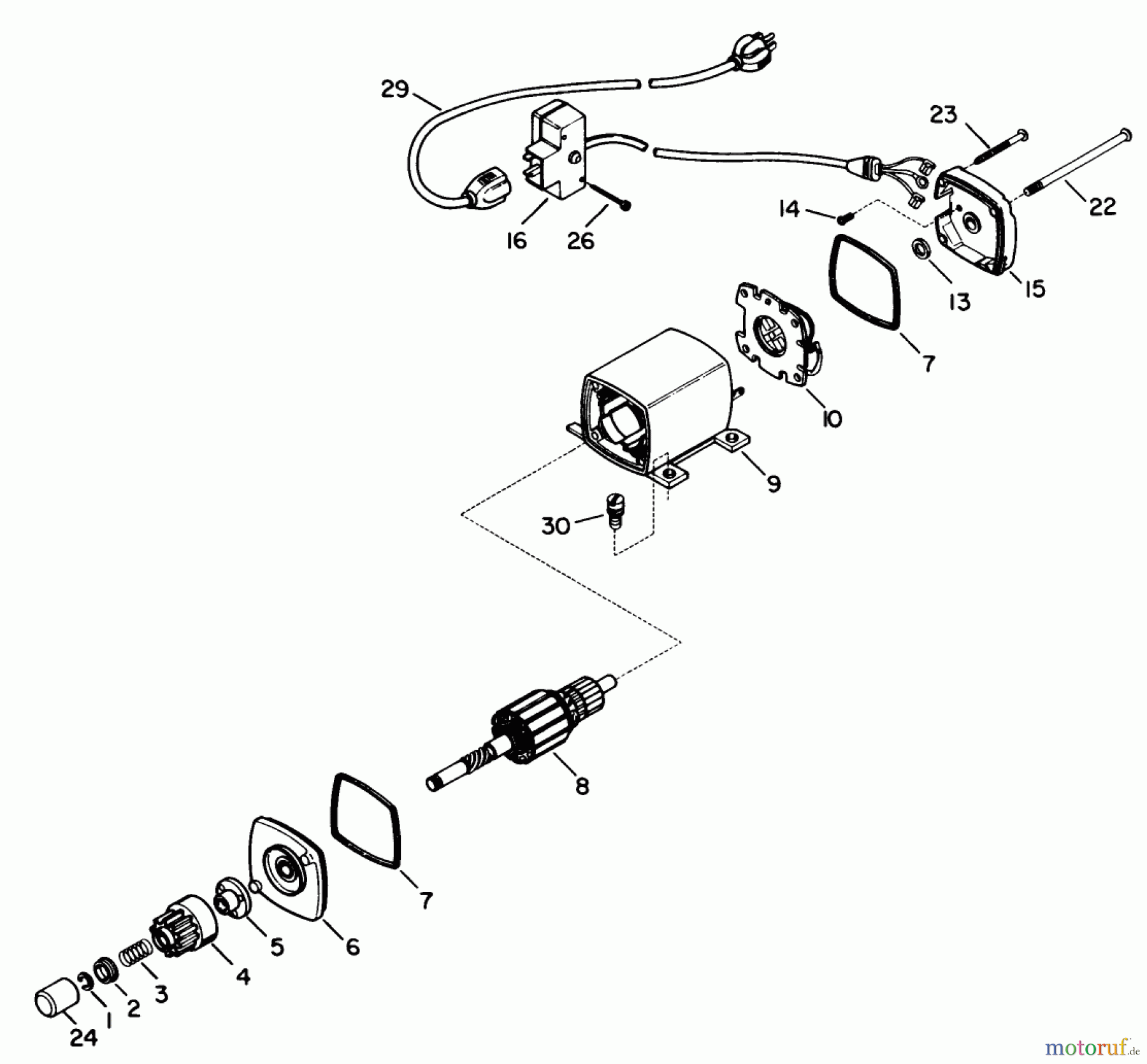  Toro Neu Snow Blowers/Snow Throwers Seite 1 38510 (624) - Toro 624 Power Shift Snowthrower, 1990 (0000001-0999999) ELECTRIC STARTER MOTOR KIT NO. 38-7590 (OPTIONAL)