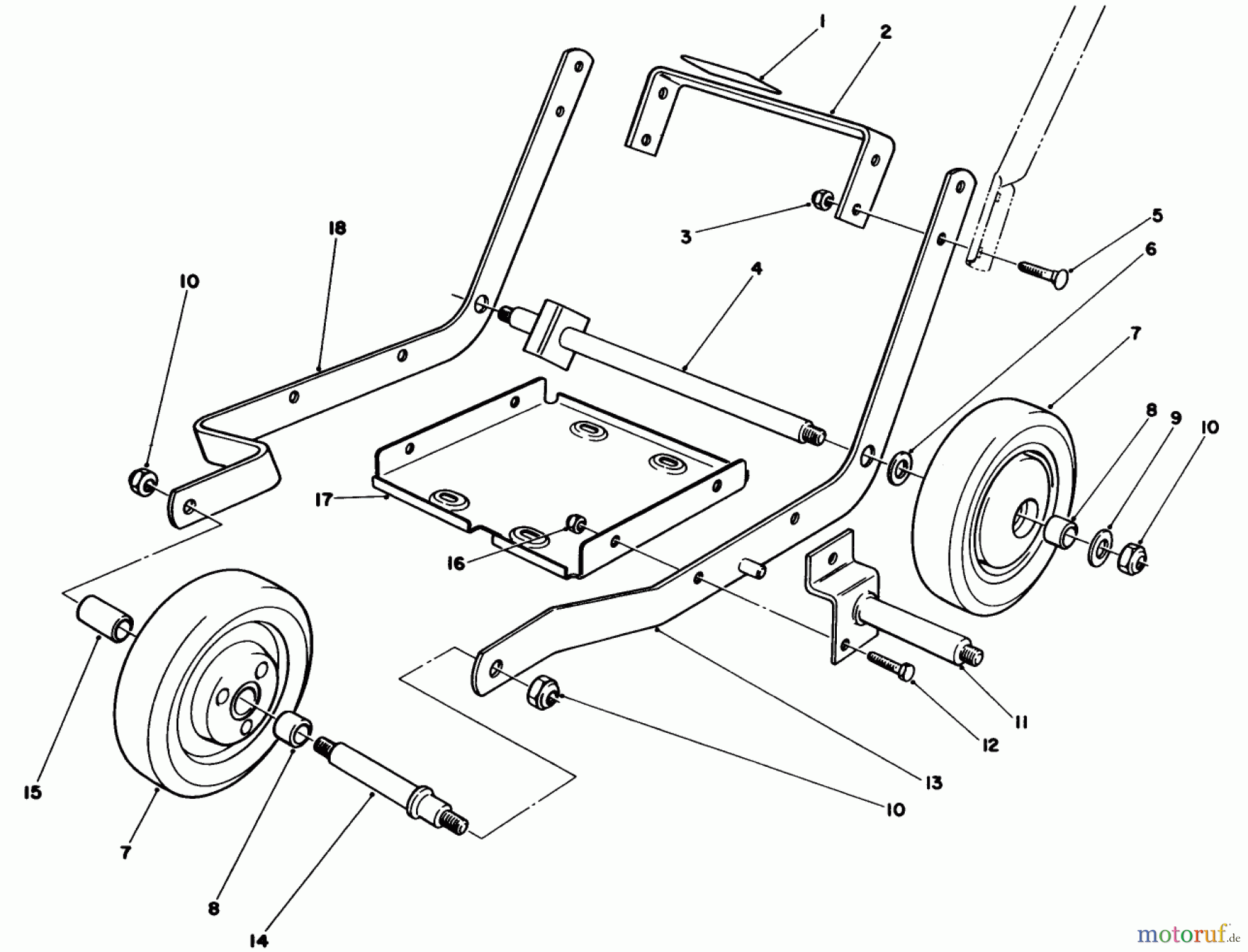  Toro Neu Edgers 58402 - Toro 2 hp Edger, 1985 (5000001-5999999) FRAME ASSEMBLY