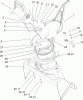Toro 38535 (2450) - CCR 2450 GTS Snowthrower, 2007 (270000001-270999999) Ersatzteile CHUTE AND ROTOR HOUSING ASSEMBLY