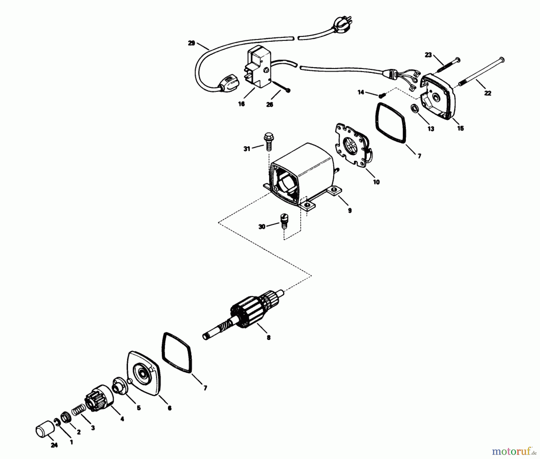  Toro Neu Snow Blowers/Snow Throwers Seite 1 38543 (824) - Toro 824 Power Shift Snowthrower, 1988 (8000001-8999999) ELECTRIC STARTER MOTOR KIT NO. 33329C (OPTIONAL)