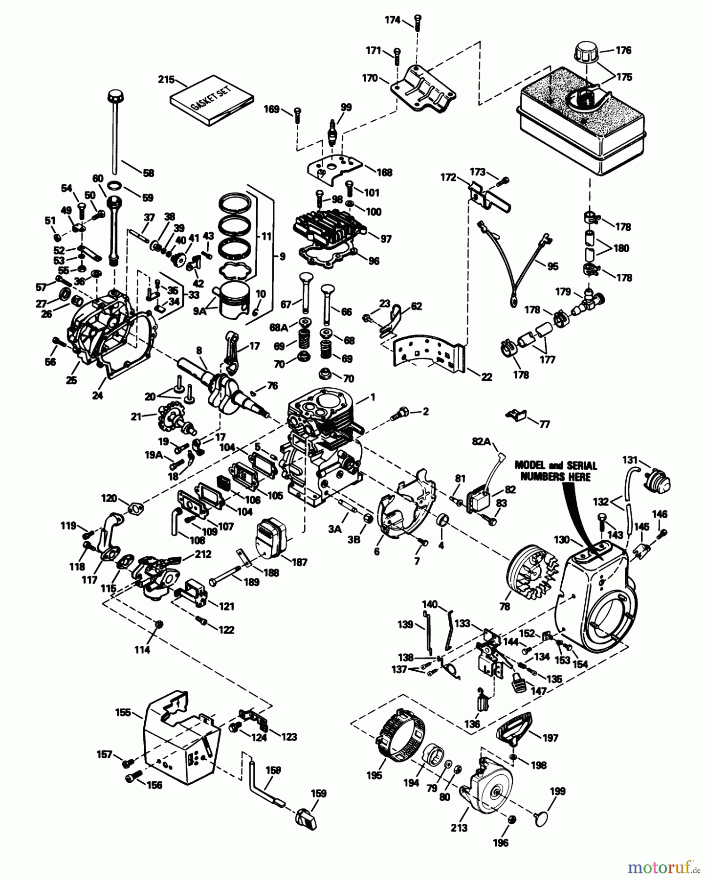  Toro Neu Snow Blowers/Snow Throwers Seite 1 38543 (824) - Toro 824 Power Shift Snowthrower, 1992 (2000001-2999999) ENGINE TECUMSEH MODEL NO. HM80-155337P