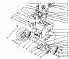Toro 38555 (1028) - 1028 Power Shift Snowthrower, 1993 (3900001-3999999) Ersatzteile TRACTION DRIVE ASSEMBLY