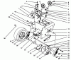 Toro 38555 (1028) - 1028 Power Shift Snowthrower, 1994 (4900001-4999999) Ersatzteile TRACTION DRIVE ASSEMBLY