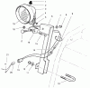 Toro 38556 (1028) - 1028 Power Shift Snowthrower, 1997 (7900001-7999999) Ersatzteile LIGHT ASSEMBLY