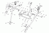 Toro 38566 (1132) - 1132 Power Shift Snowthrower, 1990 (0000001-0999999) Ersatzteile HANDLE ASSEMBLY