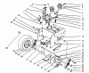 Toro 38580 (1132) - 1132 Power Shift Snowthrower, 1993 (3900001-3999999) Ersatzteile TRACTION DRIVE ASSEMBLY