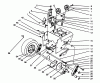 Toro 38566 (1132) - 1132 Power Shift Snowthrower, 1994 (49000001-49999999) Ersatzteile TRACTION DRIVE ASSEMBLY