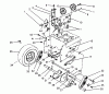 Toro 38570 (828) - 828 Power Shift Snowthrower, 1988 (8000001-8999999) Ersatzteile TRACTION DRIVE ASSEMBLY